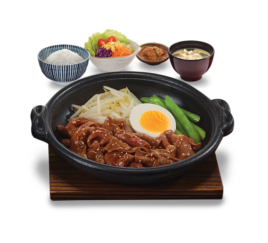 เนื้อย่างกระทะร้อน